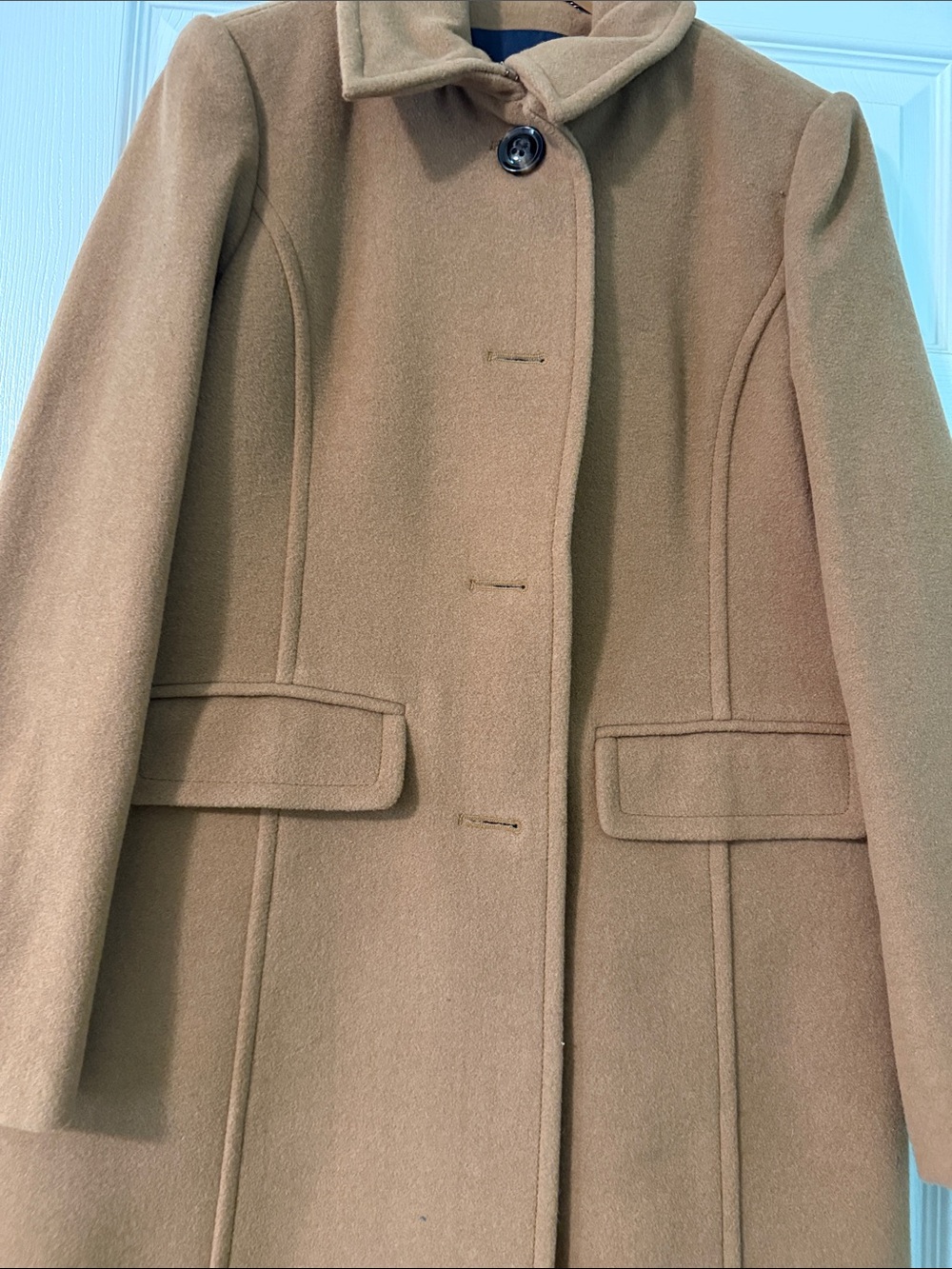Land end wool car coat
